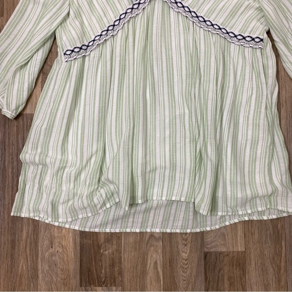 ✨🆕 NWT L. Love Striped textured striped tunic top Womens size 2XL - Picture 7 of 12